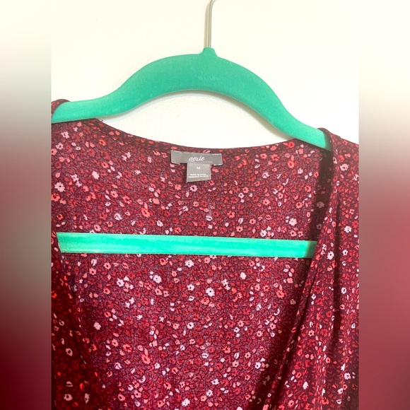 Aerie flowered wrap dress - Picture 4 of 4